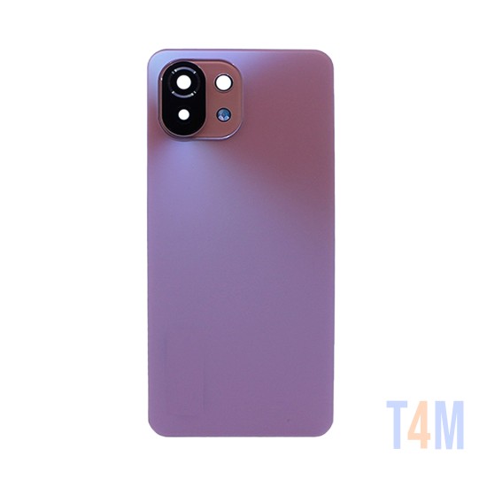 Tampa Traseira+Lente da Câmera Xiaomi Mi 11 Lite/Mi 11 Lite 5G Rosa Pêssego